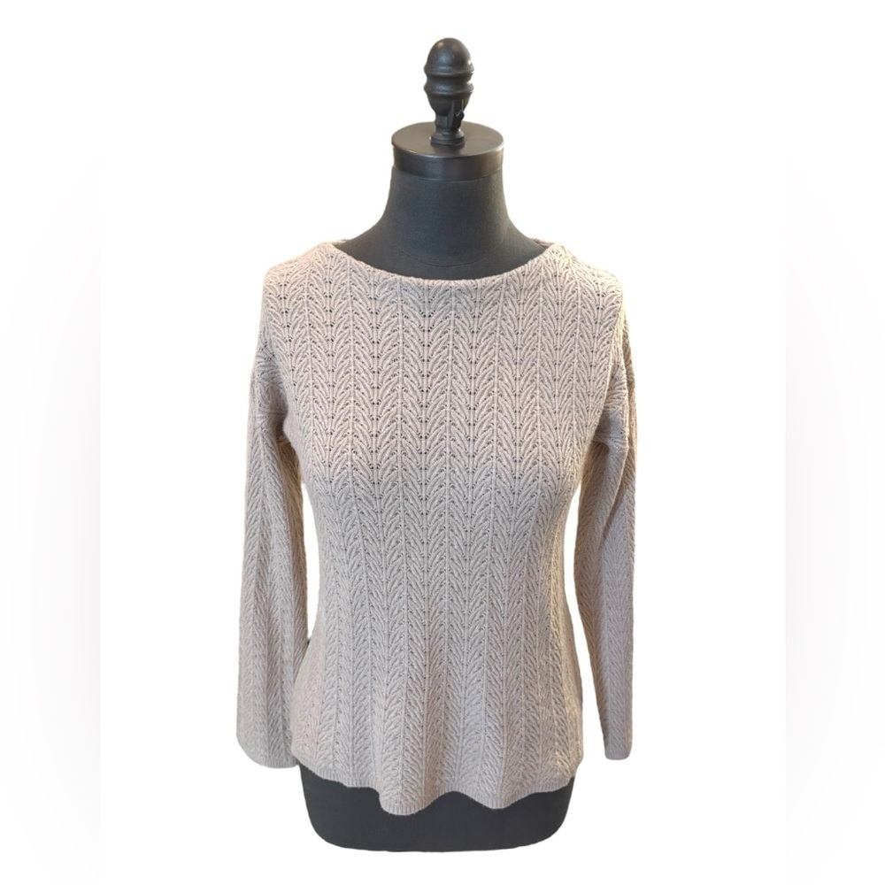 Sioni Crochet Cream Sweater Small
